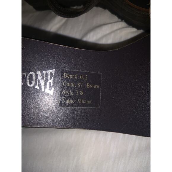 Vintage 90s Y2K Floral Wooden Chunky Platform Wedge Sandals Shoes Women’s Size 6 - Picture 6 of 7